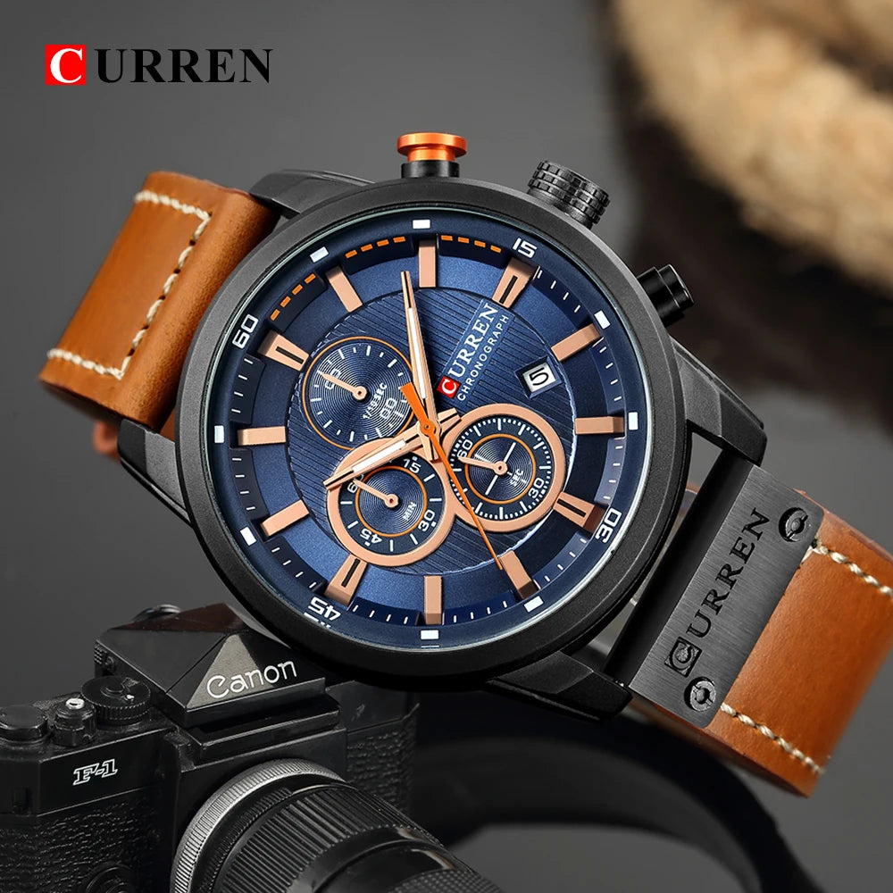 CURREN - Men’s Luxury Quartz Chronograph Watch