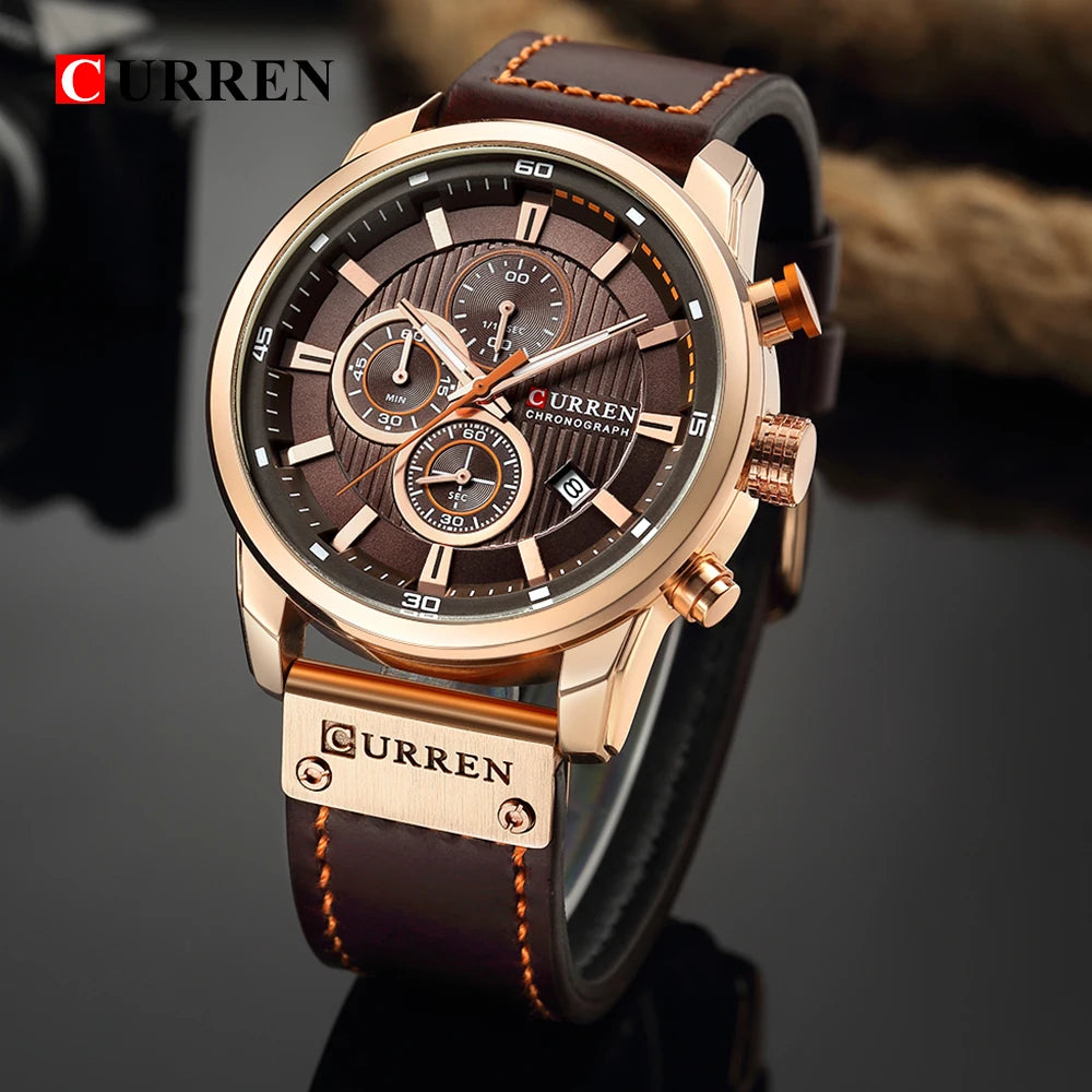 CURREN - Men’s Luxury Quartz Chronograph Watch