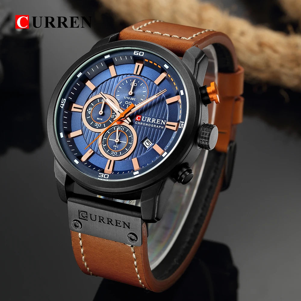 CURREN Fashion Date Quartz Men Watches Top Brand