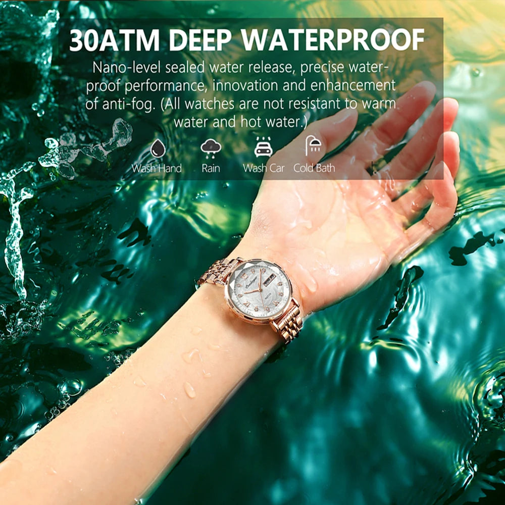 POEDAGAR Women Watch Stainless Steel