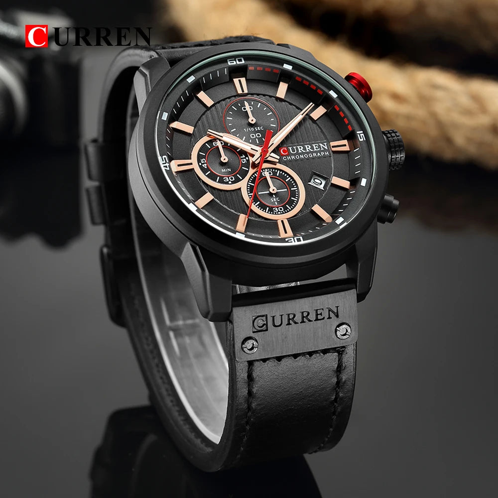 CURREN - Men’s Luxury Quartz Chronograph Watch
