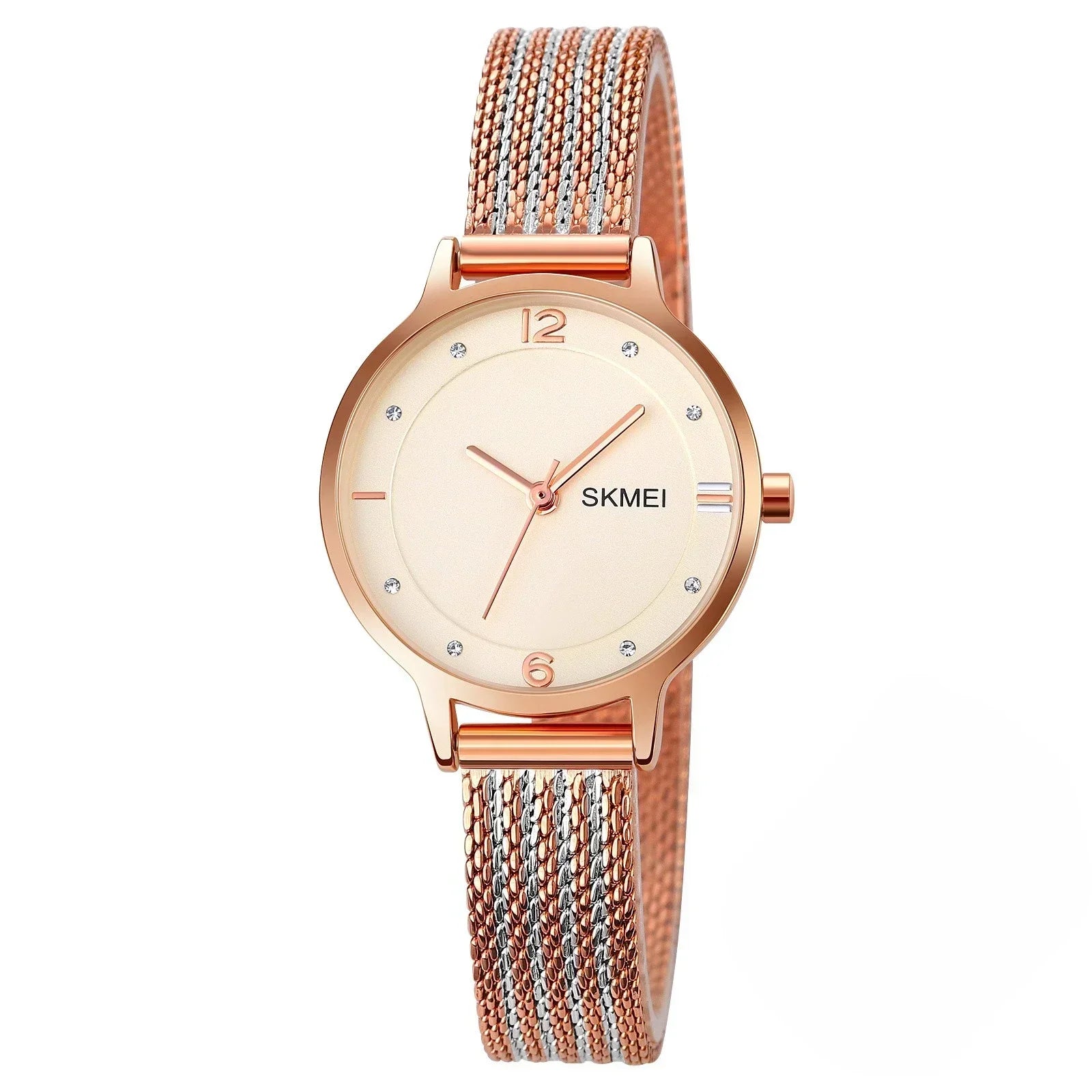 SKMEI 1874 Wristwatches Ladies Steel Bracelet Lady
