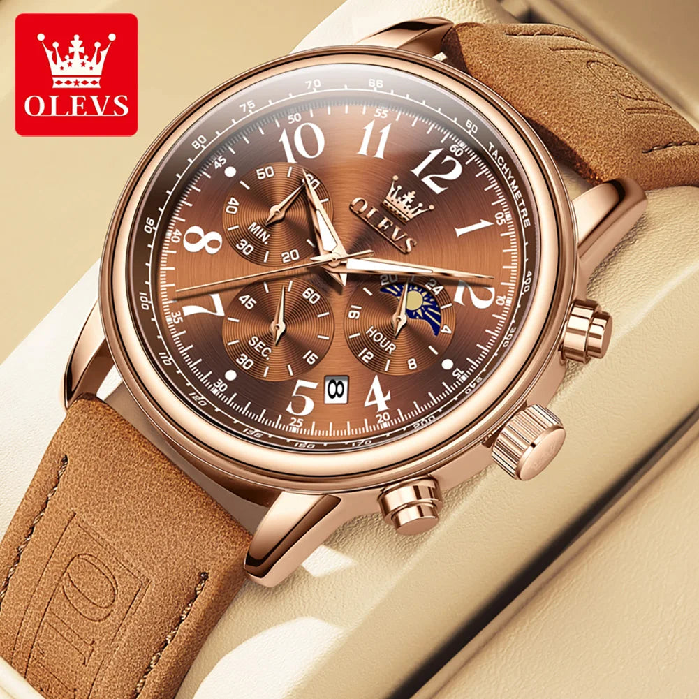 OLEVS Men’s Multifunction Quartz Chronograph Watch