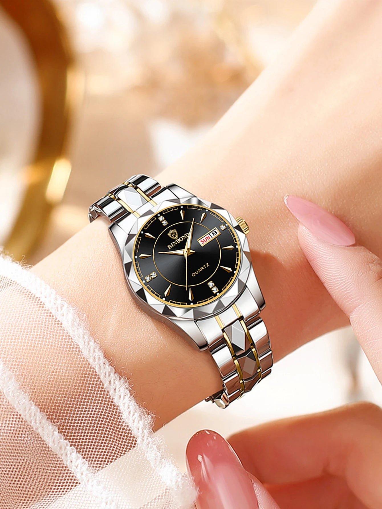 BINBONG - Women Watches Luxury Fashion Ladies Quartz