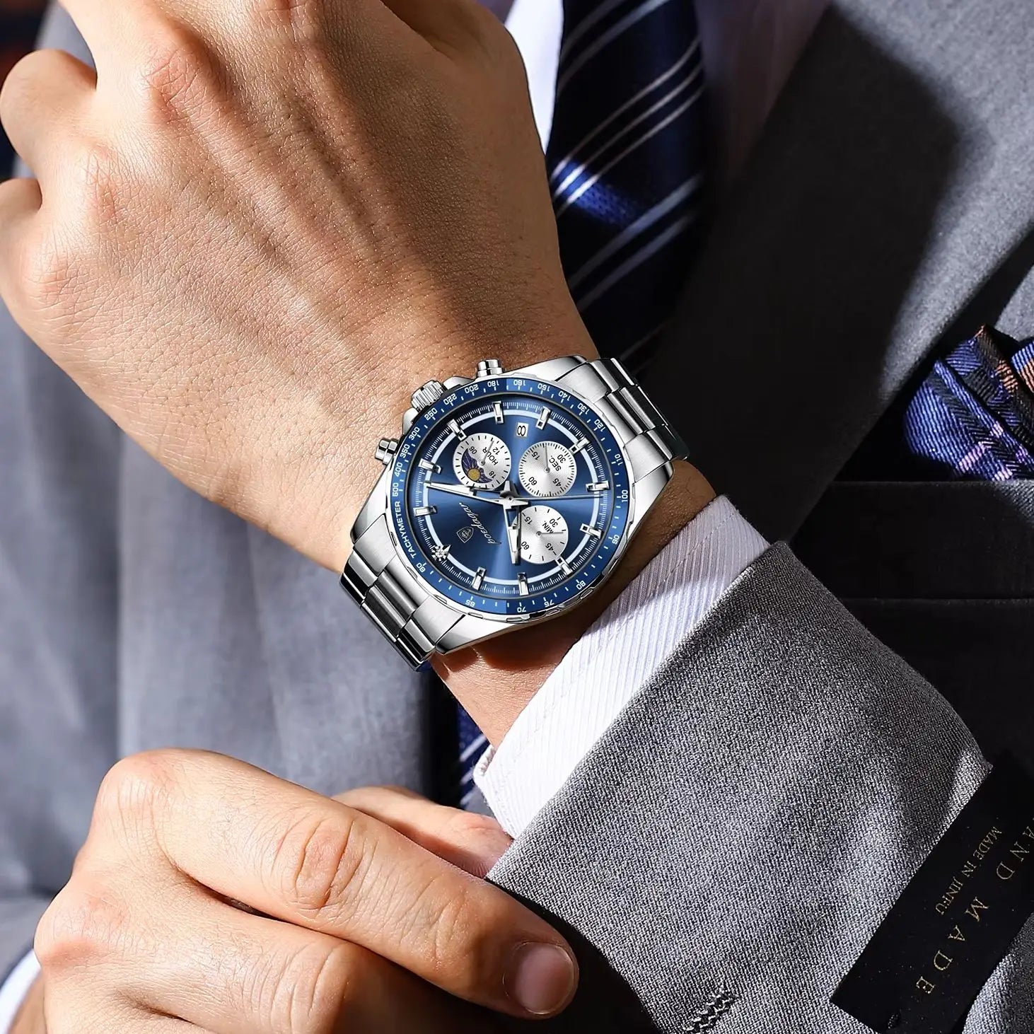 POEDAGAR Original Men Clock Sports 01