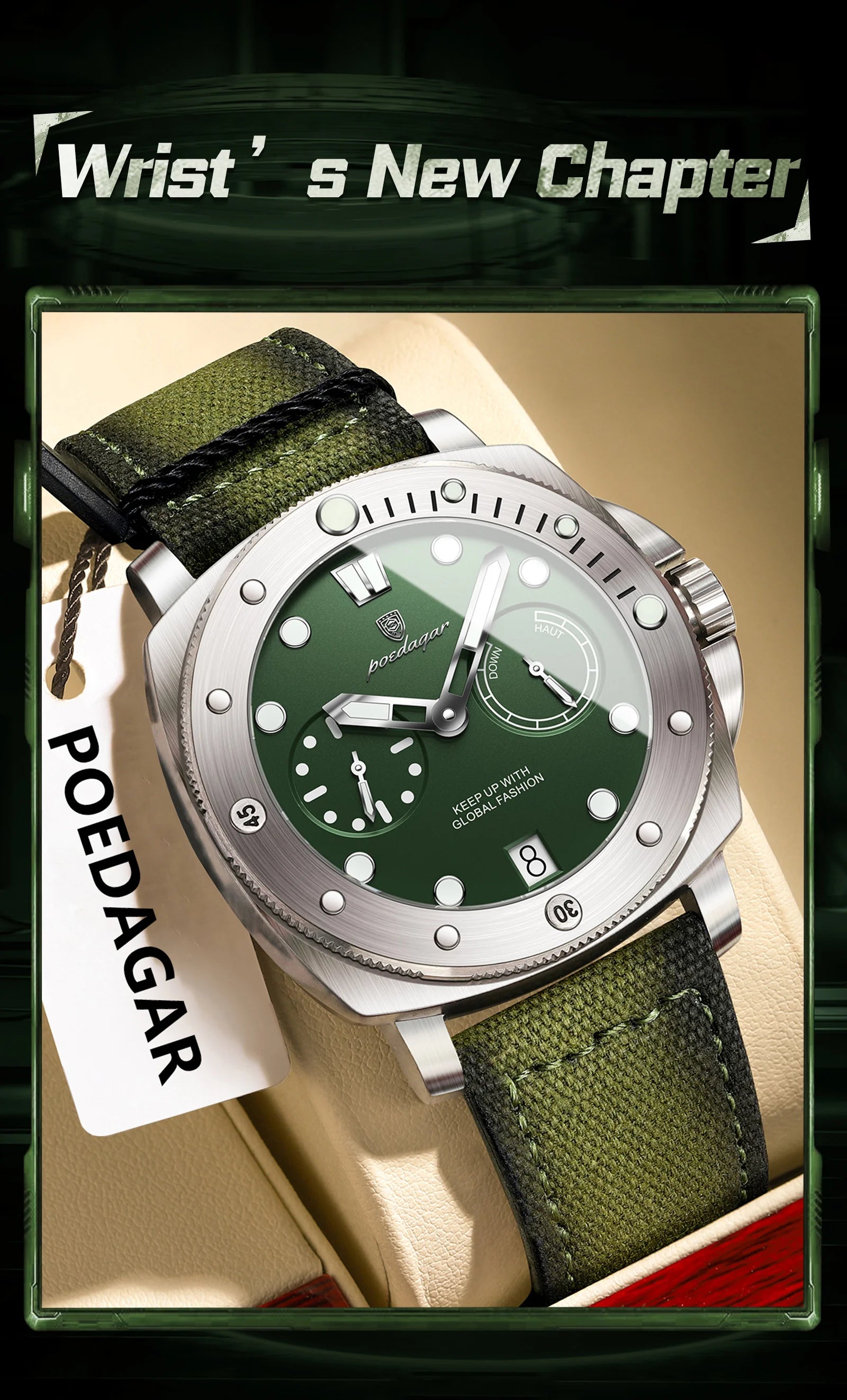 POEDAGAR High Quality Military Watch