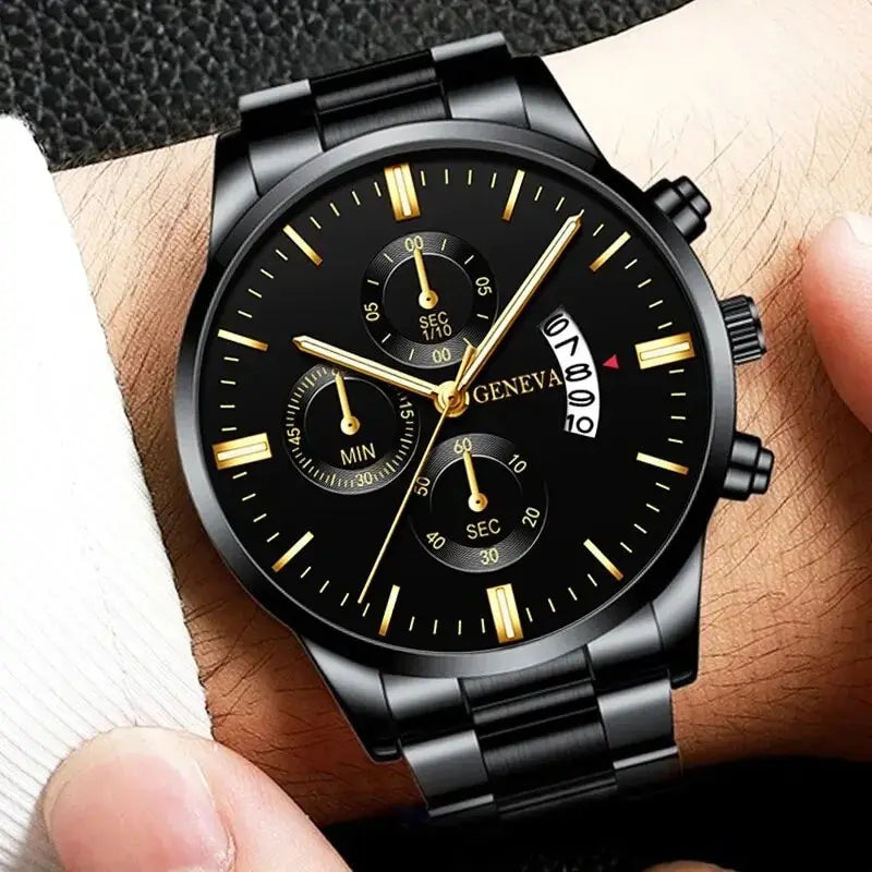 GAIETY - Fashion Men Stainless Steel Watch