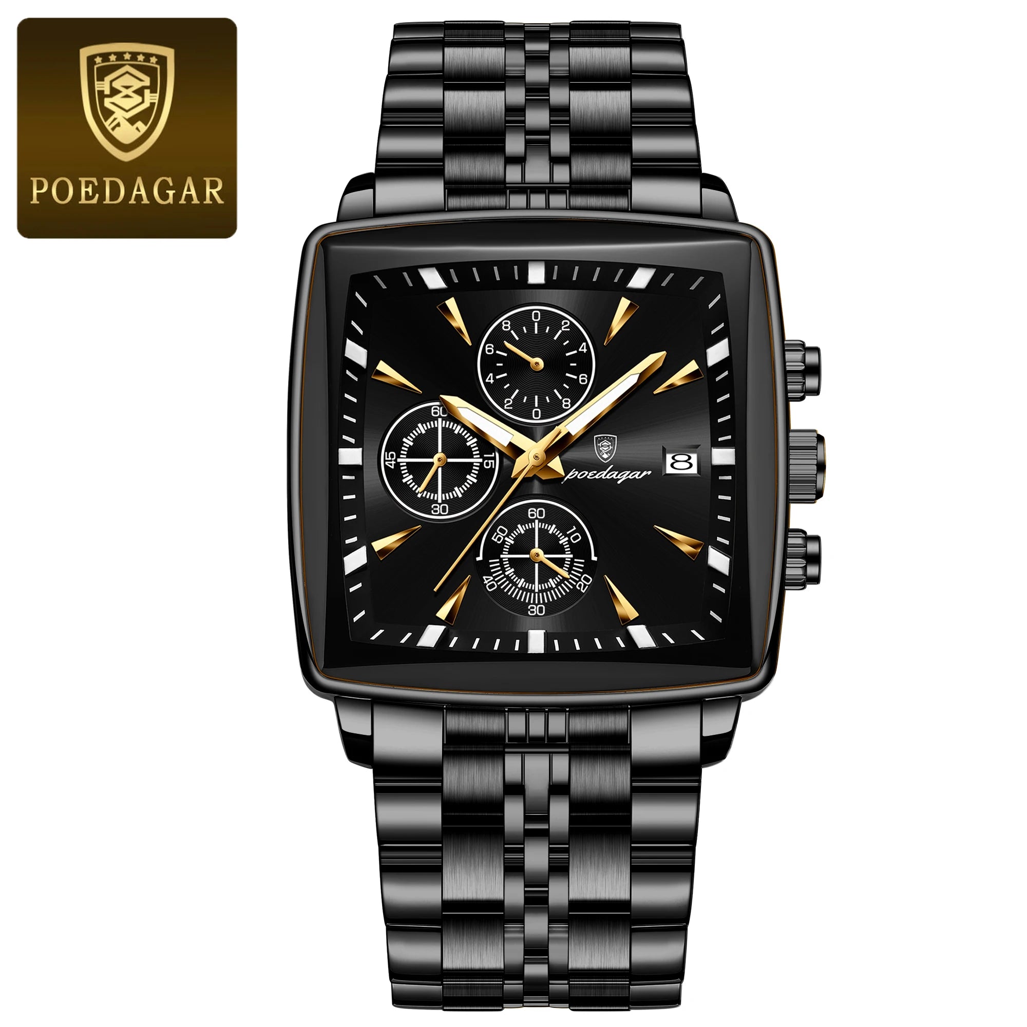 POEDAGAR Fashion Men Watch Luminous