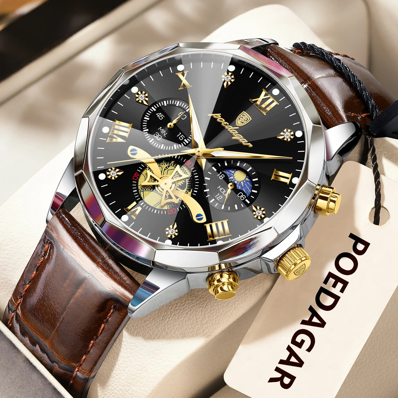 POEDAGAR -  Military Luxury Men Wristwatch