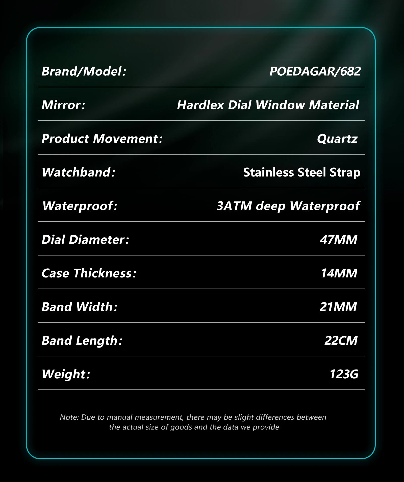 POEDAGAR Waterproof Luminous Luxury