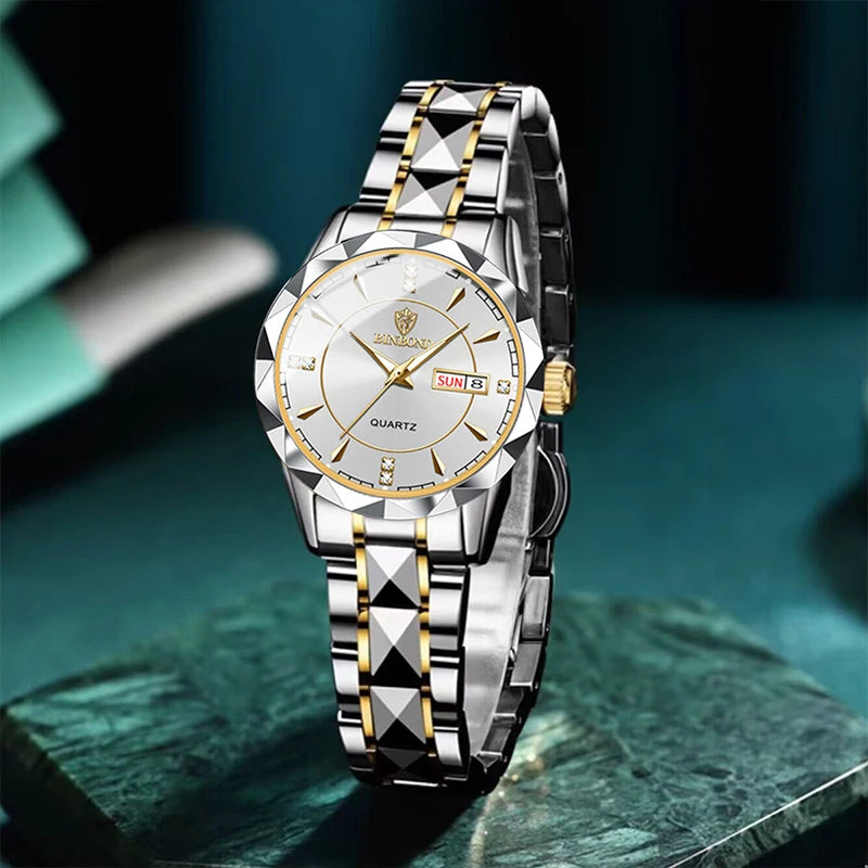 BINBONG - Women Watches Luxury Fashion Ladies Quartz