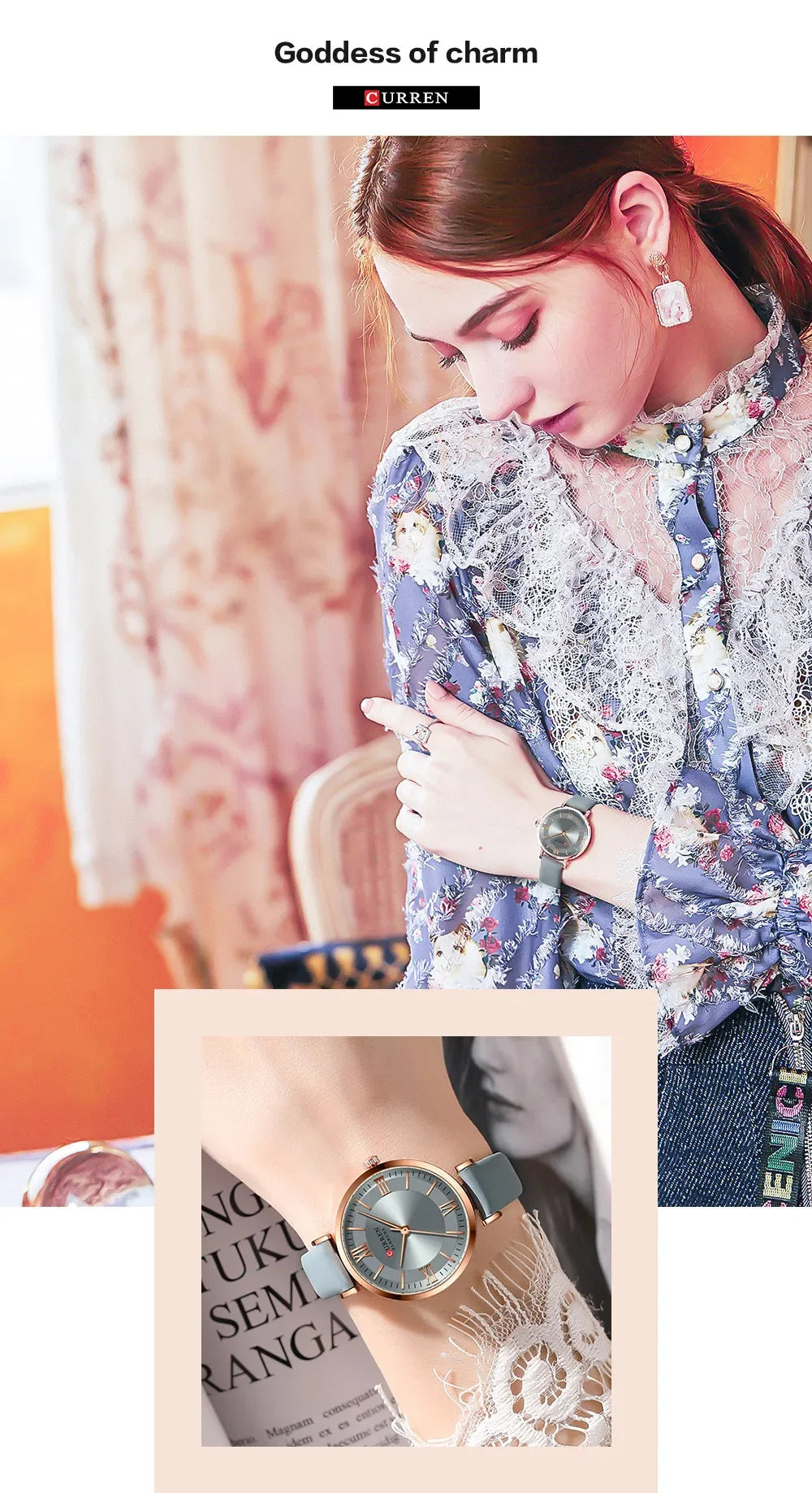 CURREN Women Watch Top Brand Luxury Original