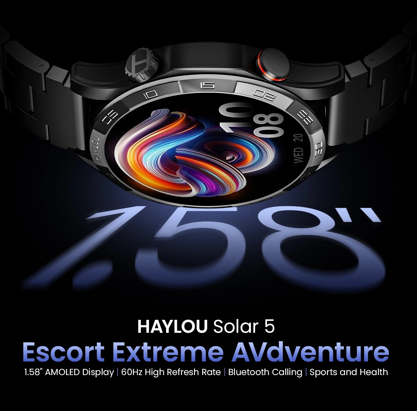 HAYLOU  - Solar 5 Voice Calling Smartwatch 1.58'
