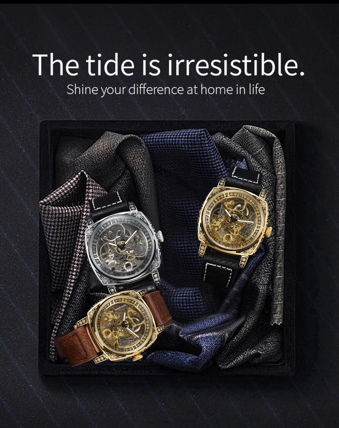 LONGLUX - Automatic watch retro style