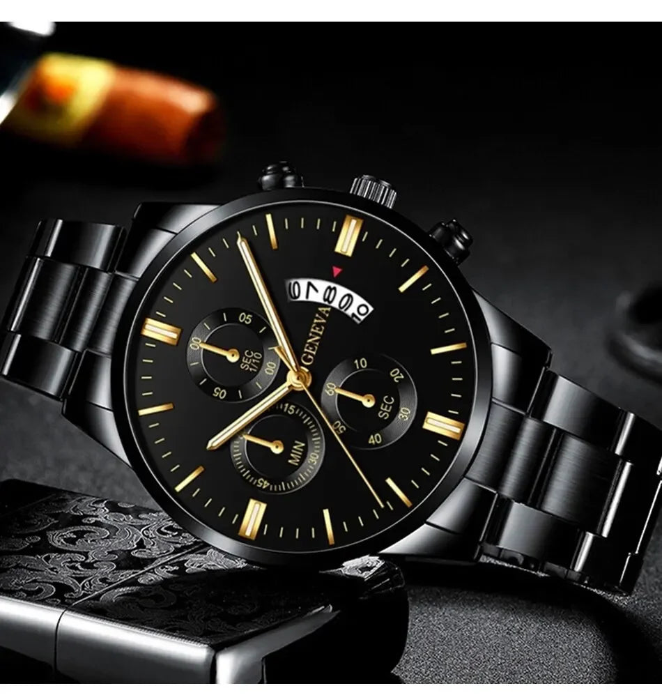 GAIETY - Fashion Men Stainless Steel Watch