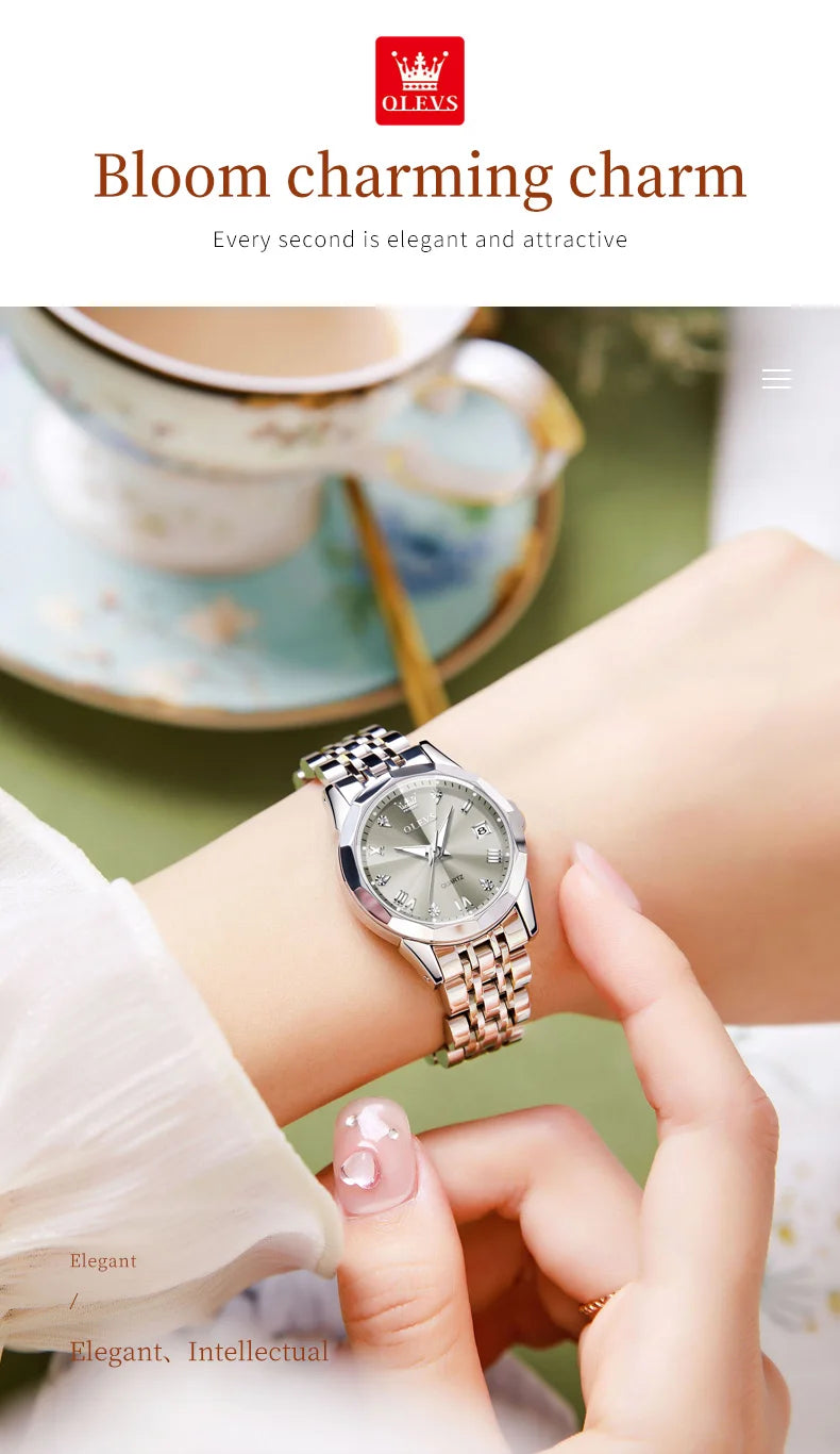 OLEVS Elegant Fashion Women's Watches Luxury