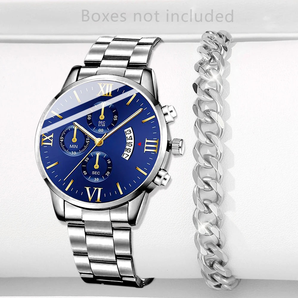 GAIETY - Fashion Men Stainless Steel Watch
