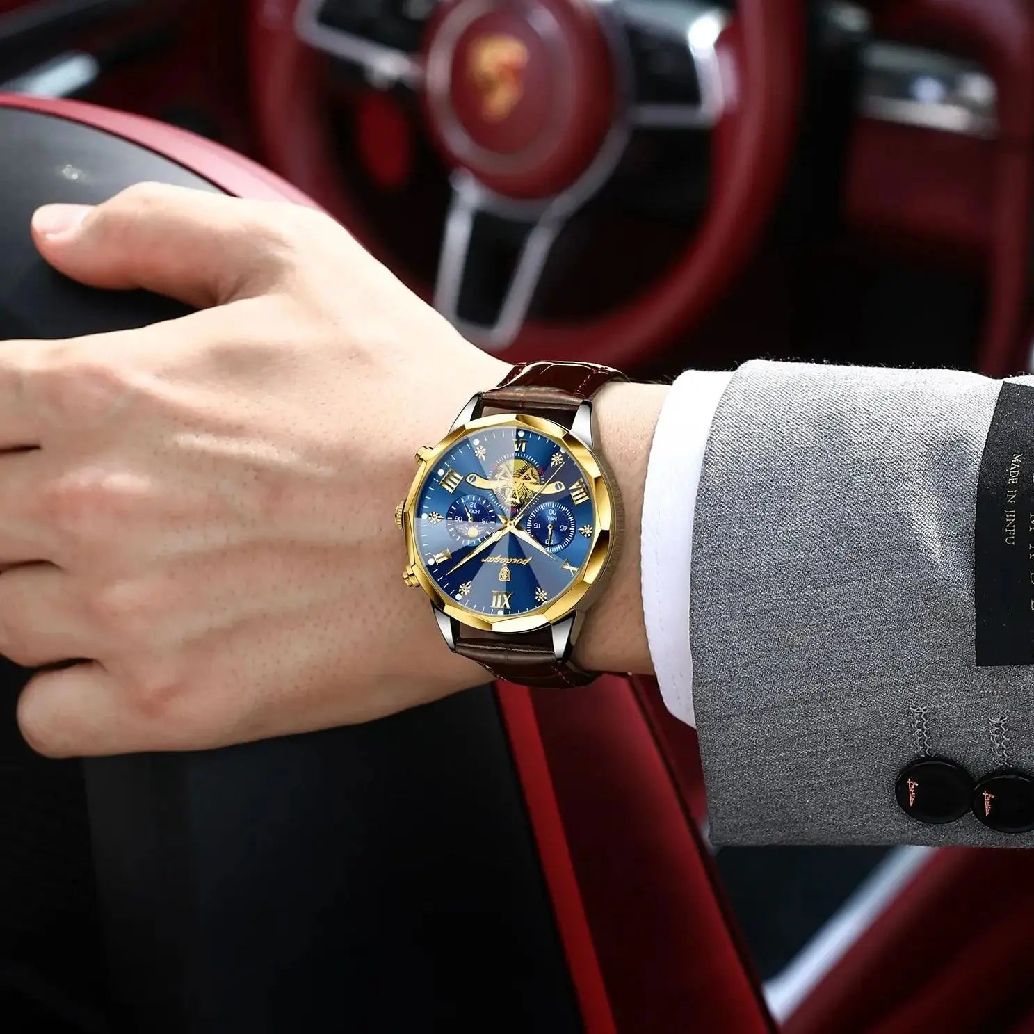 POEDAGAR -  Military Luxury Men Wristwatch