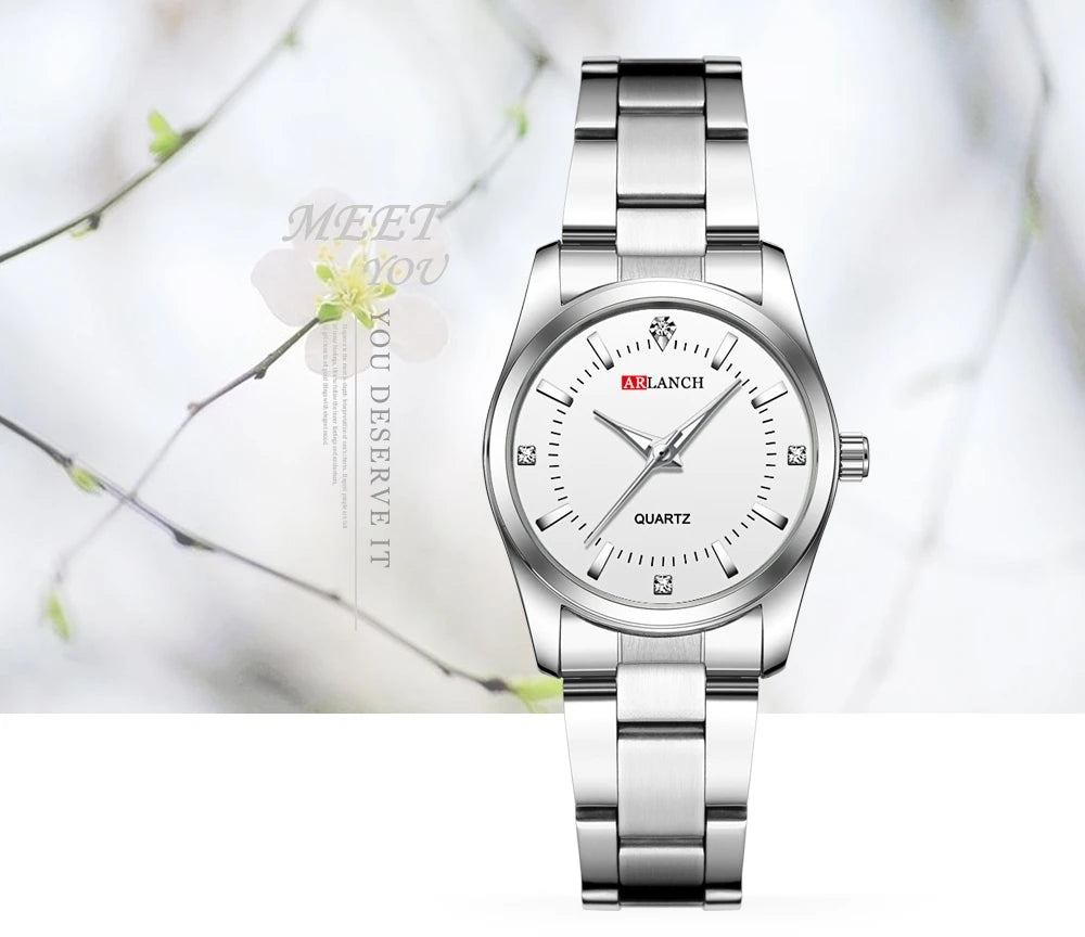 Pink Minimalist Girl Clock Outdoor Travel Women