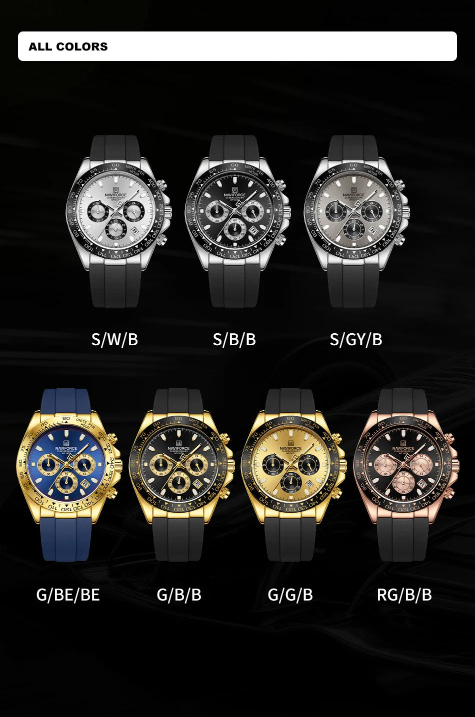 NAVIFORCE -  Luxury Men's Watch Waterproof