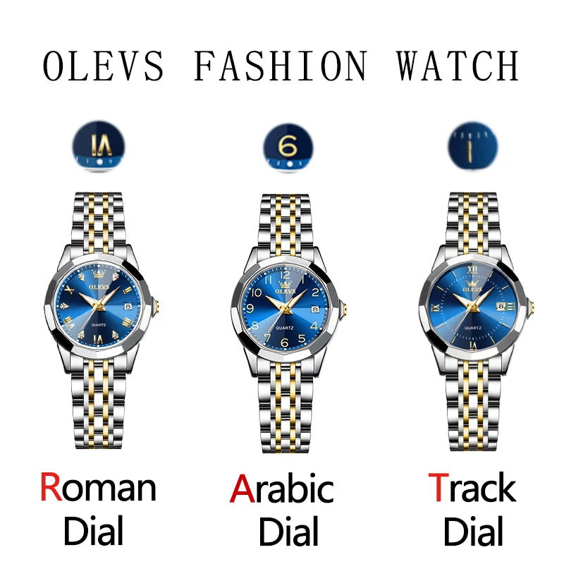OLEVS Elegant Fashion Women's Watches Luxury
