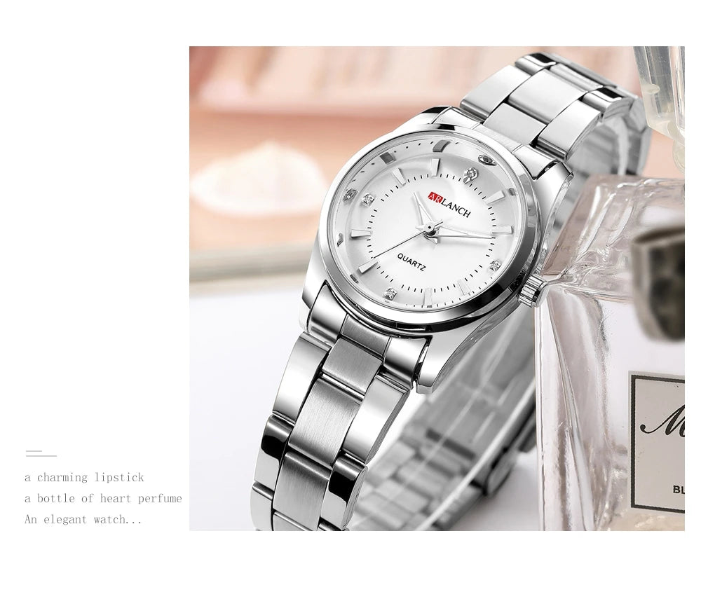 Pink Minimalist Girl Clock Outdoor Travel Women