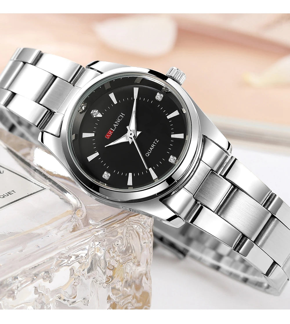 Pink Minimalist Girl Clock Outdoor Travel Women