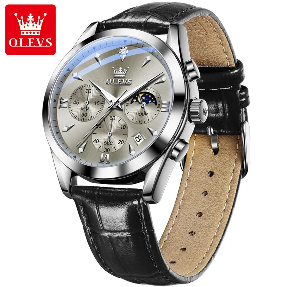 OLEVS - 3609 Original Moon Phase Chronograph
