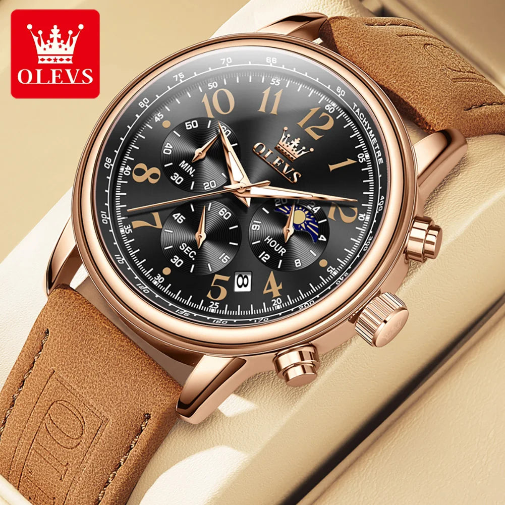 OLEVS Men’s Multifunction Quartz Chronograph Watch