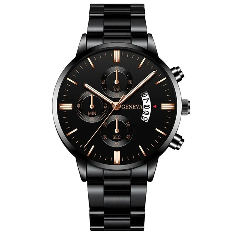GAIETY - Fashion Men Stainless Steel Watch