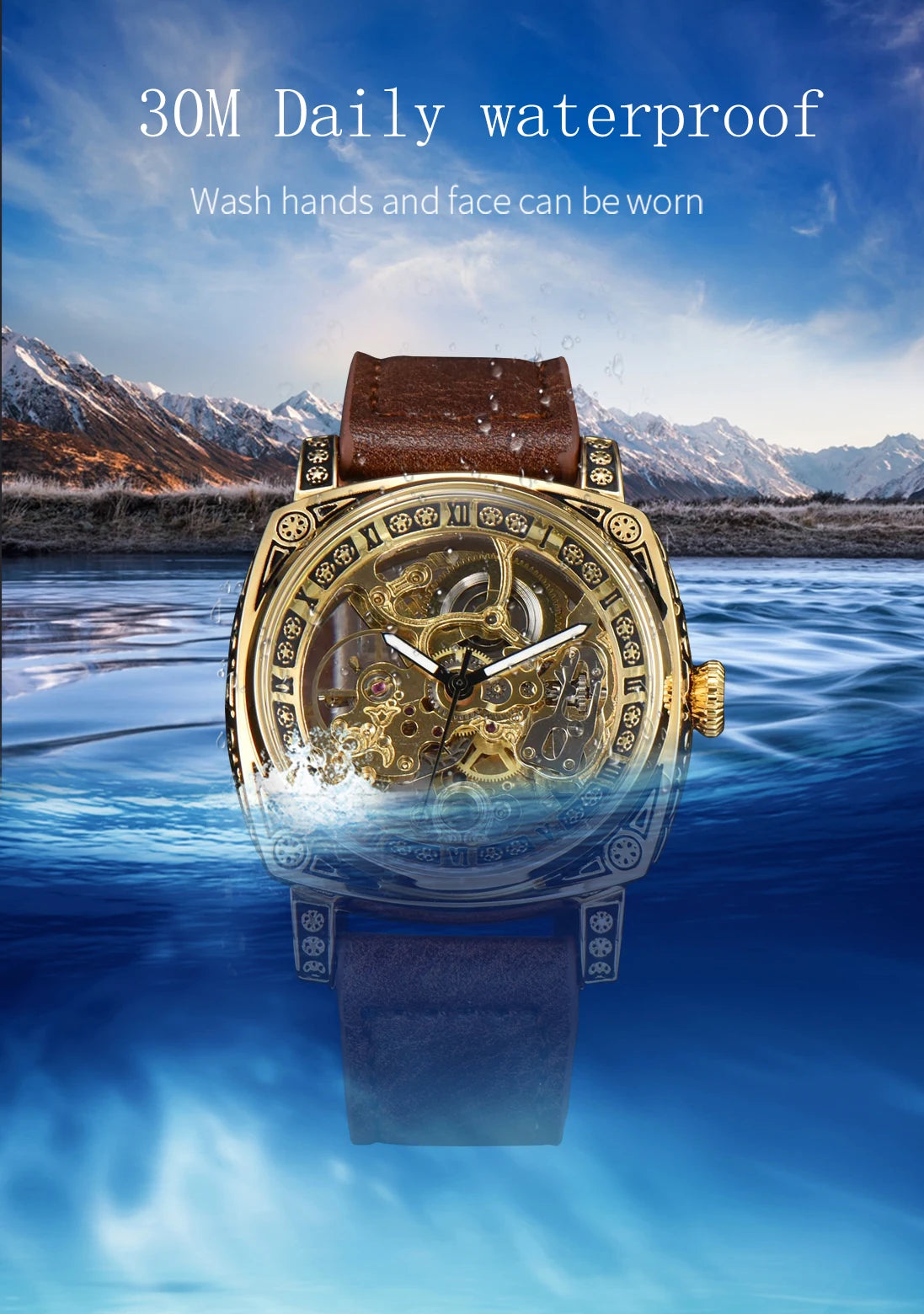 LONGLUX - Automatic watch retro style