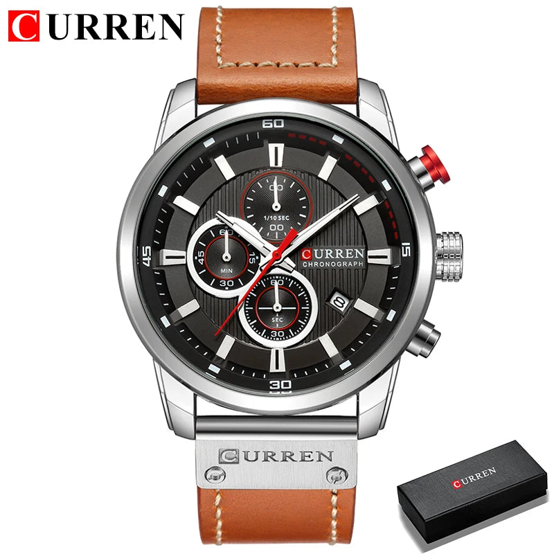 CURREN Fashion Date Quartz Men Watches Top Brand