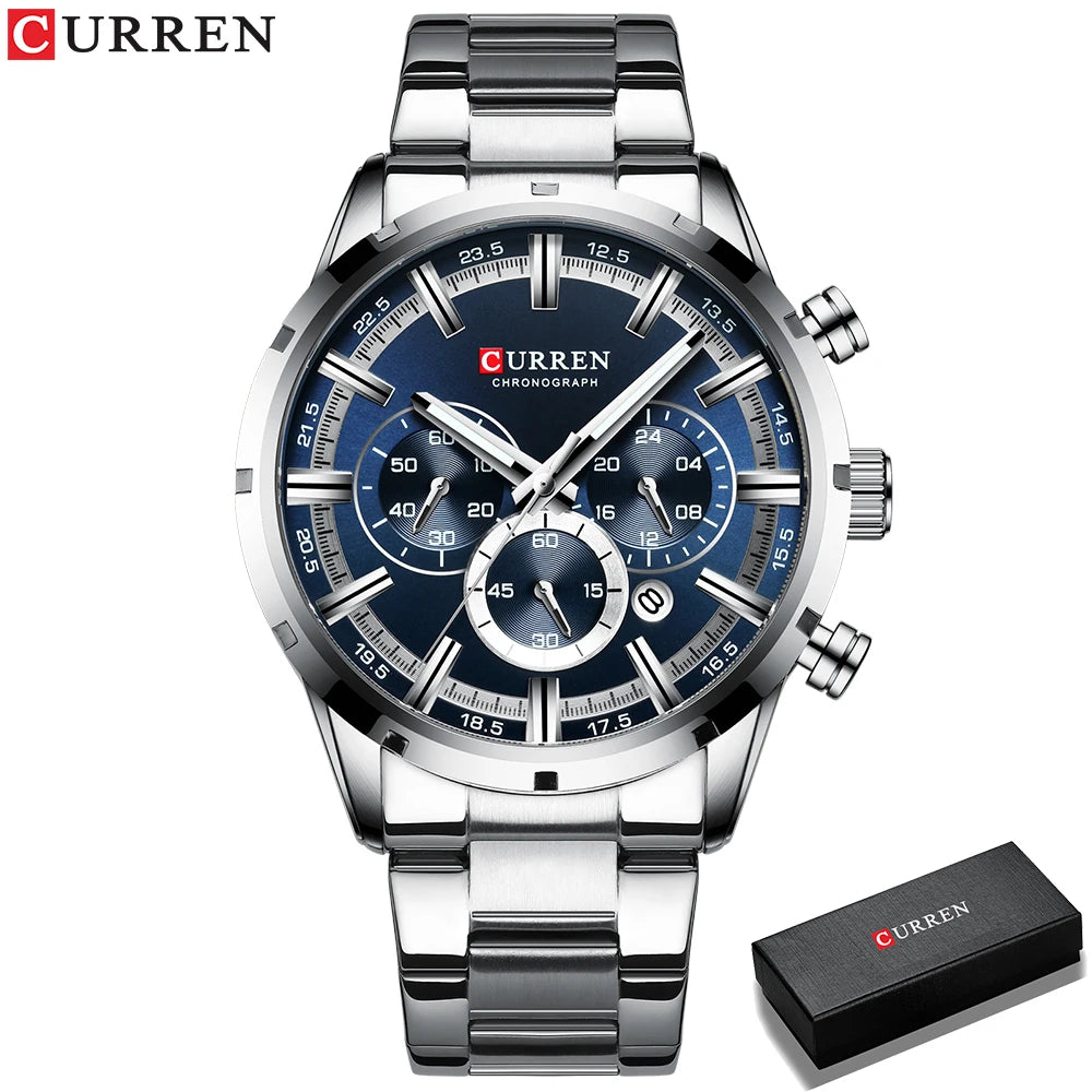 CURREN -  Men's Watch Blue Dial Stainless Steel