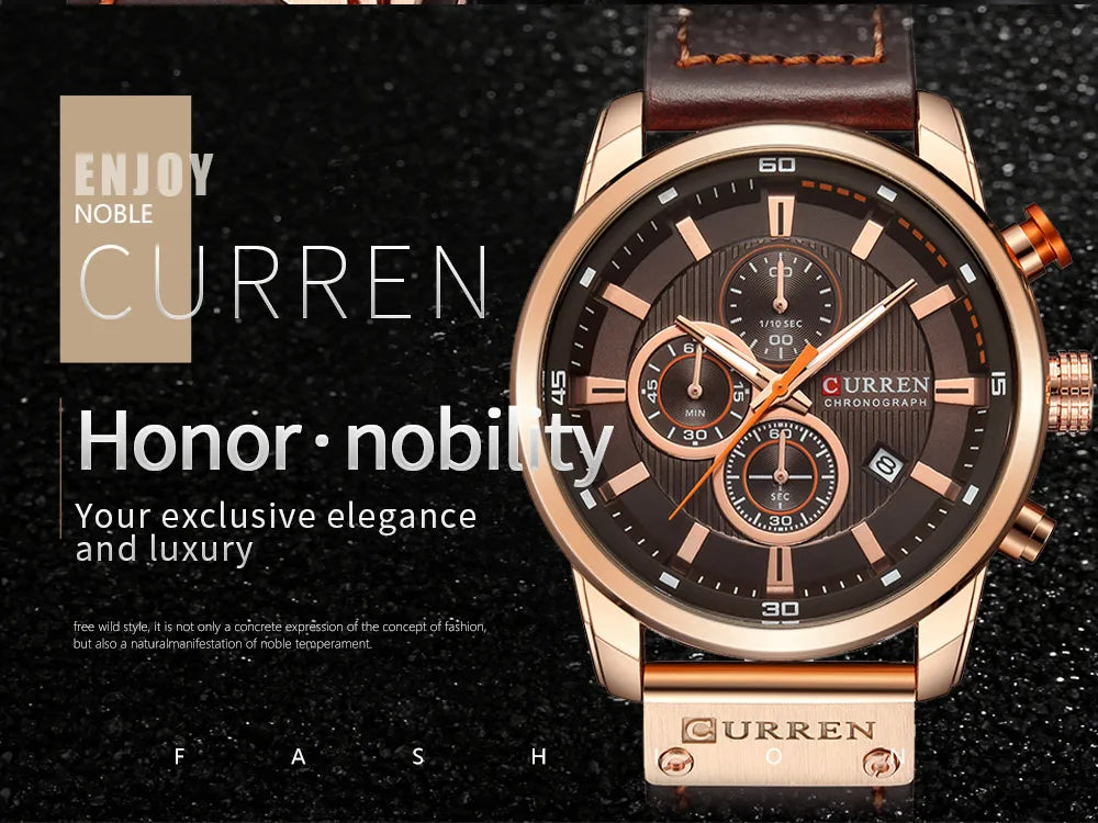 CURREN - Men’s Luxury Quartz Chronograph Watch
