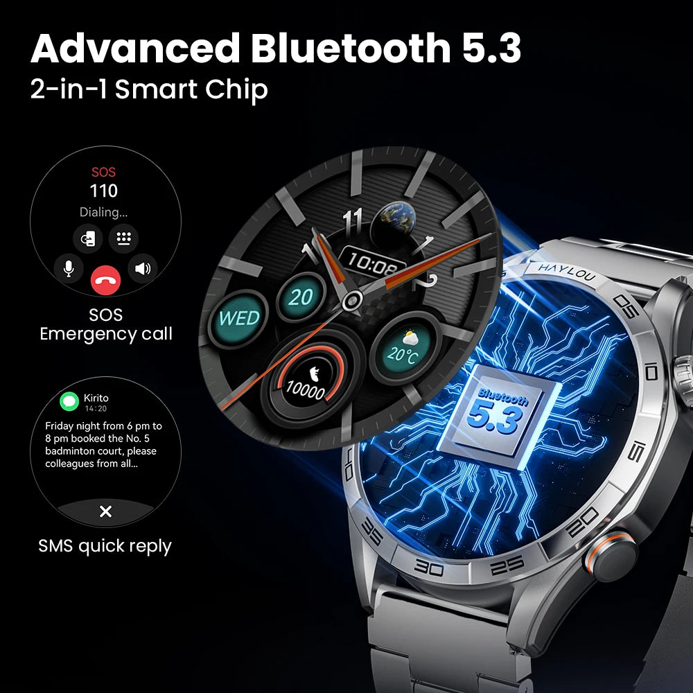 HAYLOU  - Solar 5 Voice Calling Smartwatch 1.58'