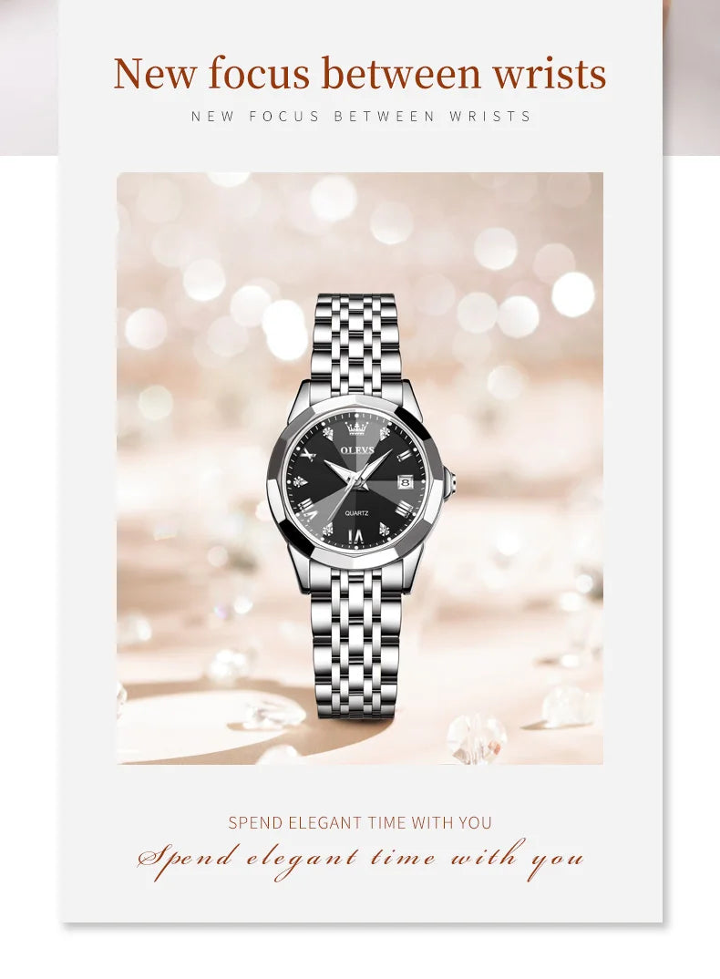 OLEVS Elegant Fashion Women's Watches Luxury