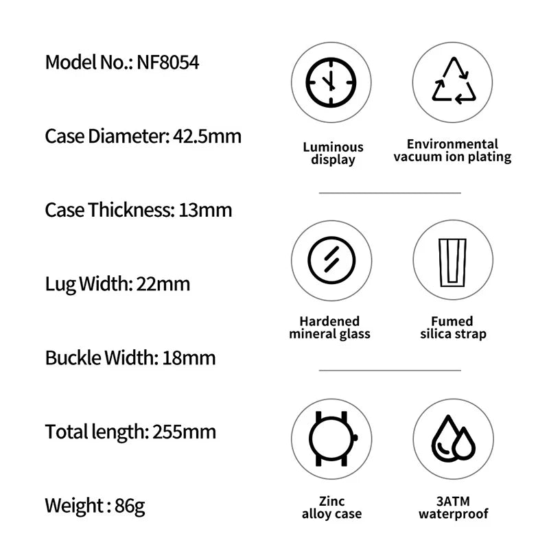 NAVIFORCE -  Luxury Men's Watch Waterproof