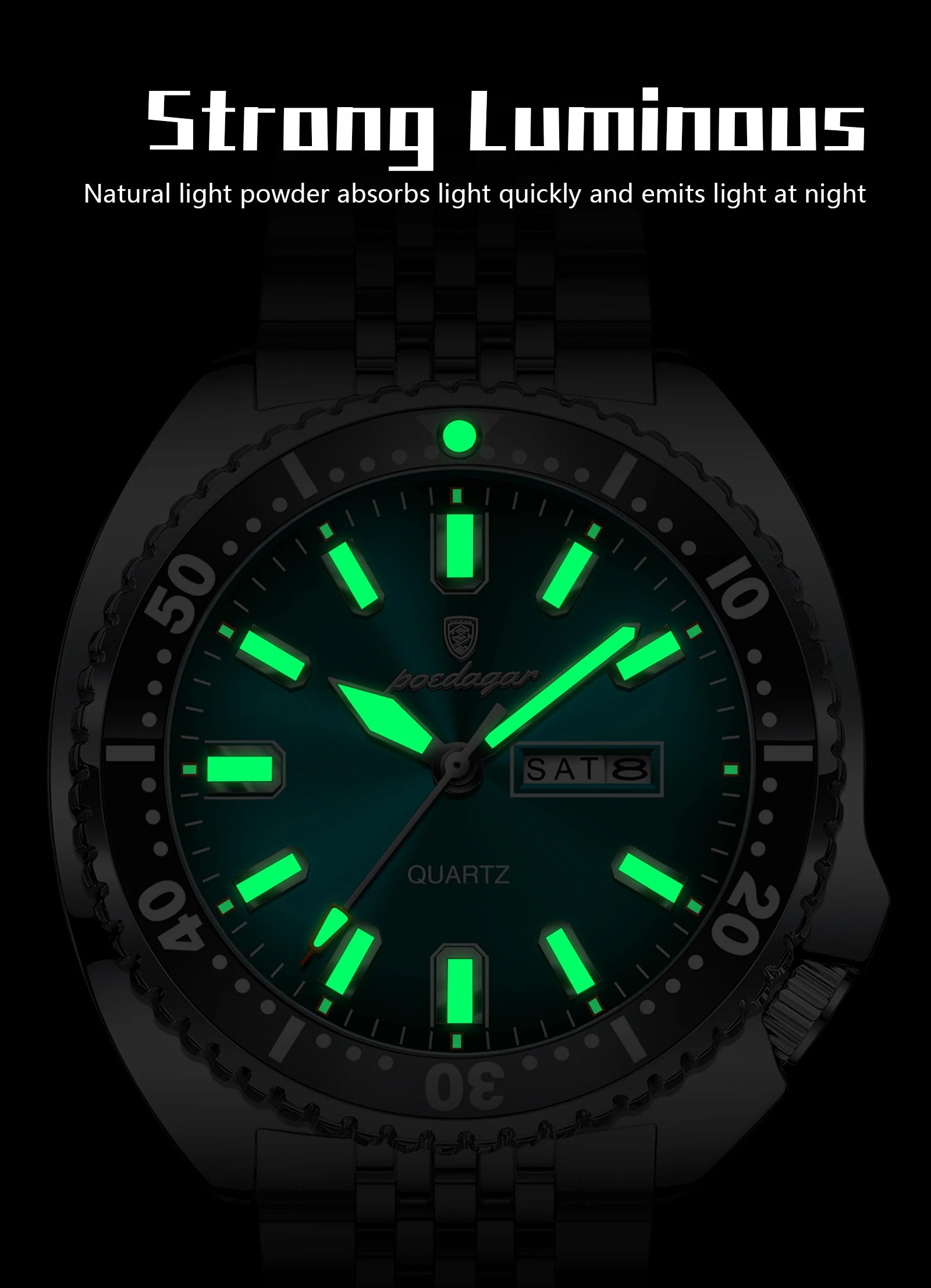 POEDAGAR Waterproof Luminous Luxury
