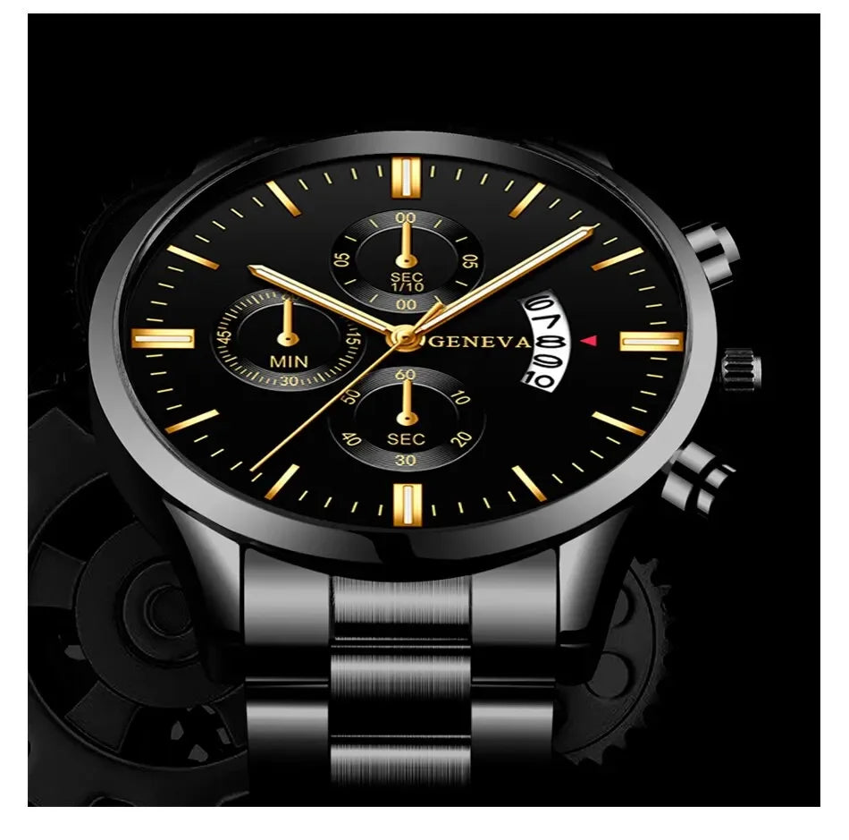 GAIETY - Fashion Men Stainless Steel Watch