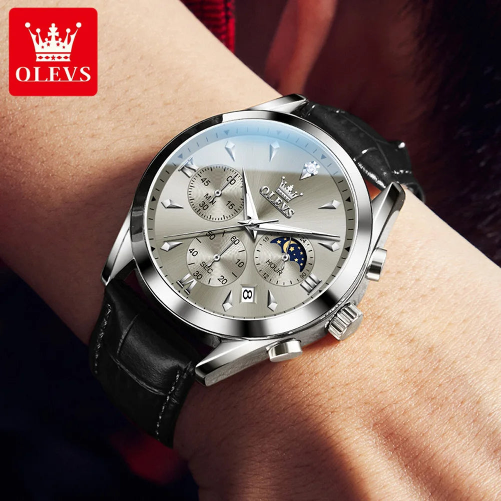 OLEVS - 3609 Original Moon Phase Chronograph
