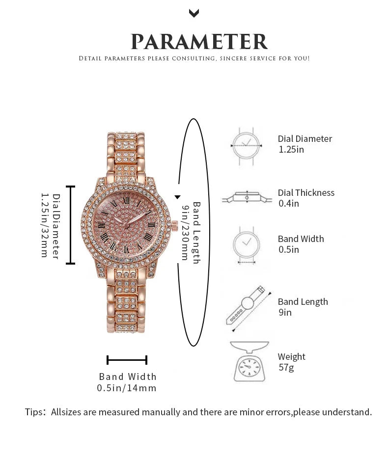 Women's Luxury Crystal Exquisite Wristwatch