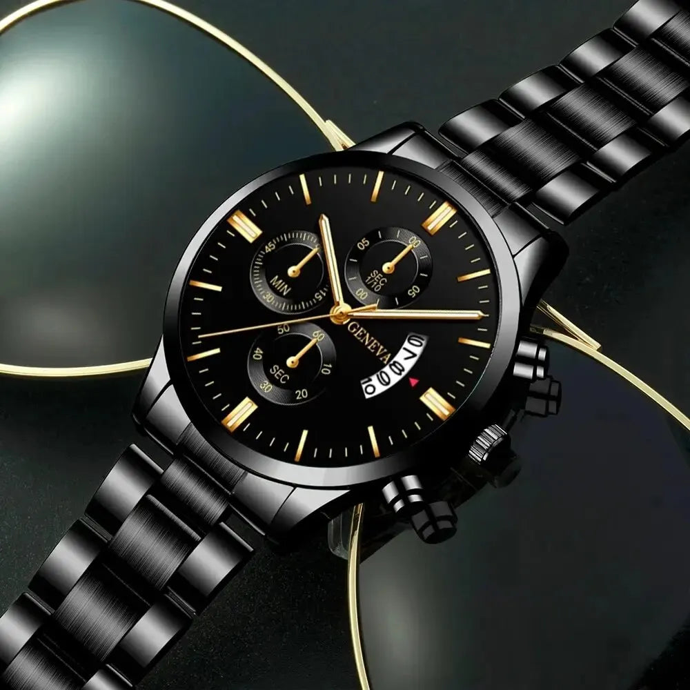 GAIETY - Fashion Men Stainless Steel Watch