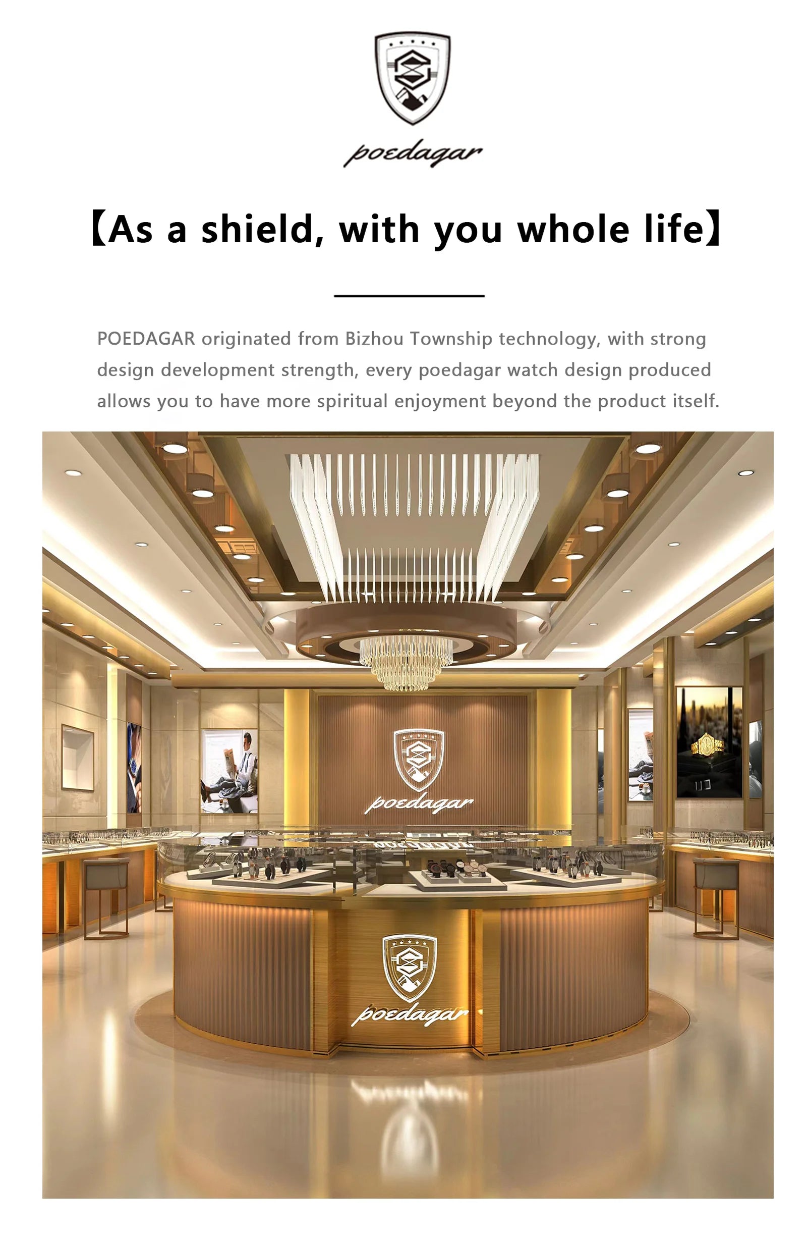 POEDAGAR - Original Luxury Men Clock Fashion Luminous