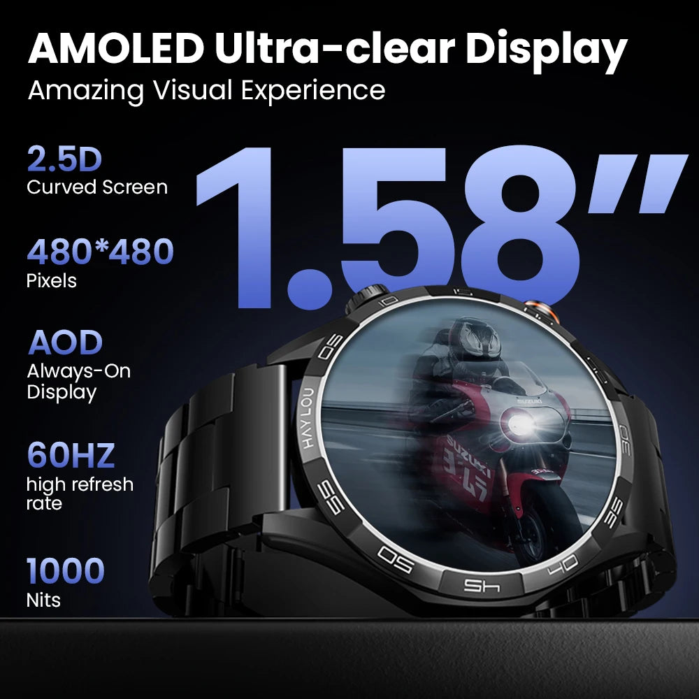 HAYLOU  - Solar 5 Voice Calling Smartwatch 1.58'