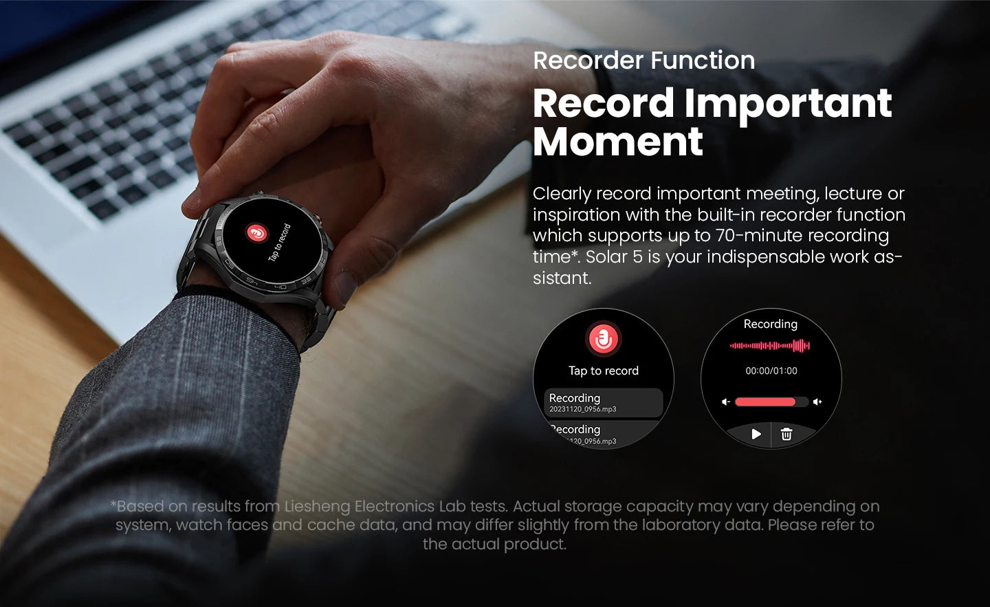 HAYLOU  - Solar 5 Voice Calling Smartwatch 1.58'