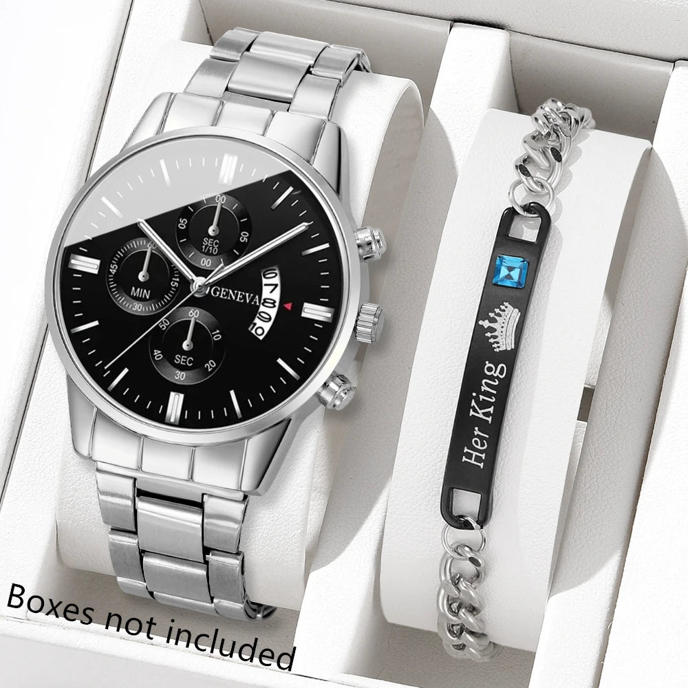 GAIETY - Fashion Men Stainless Steel Watch