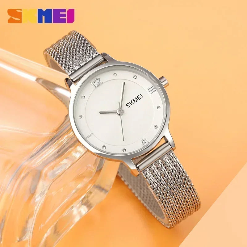SKMEI 1874 Wristwatches Ladies Steel Bracelet Lady