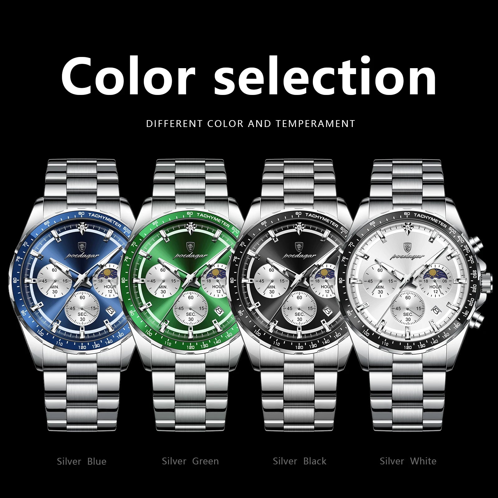 POEDAGAR Original Men Clock Sports 01