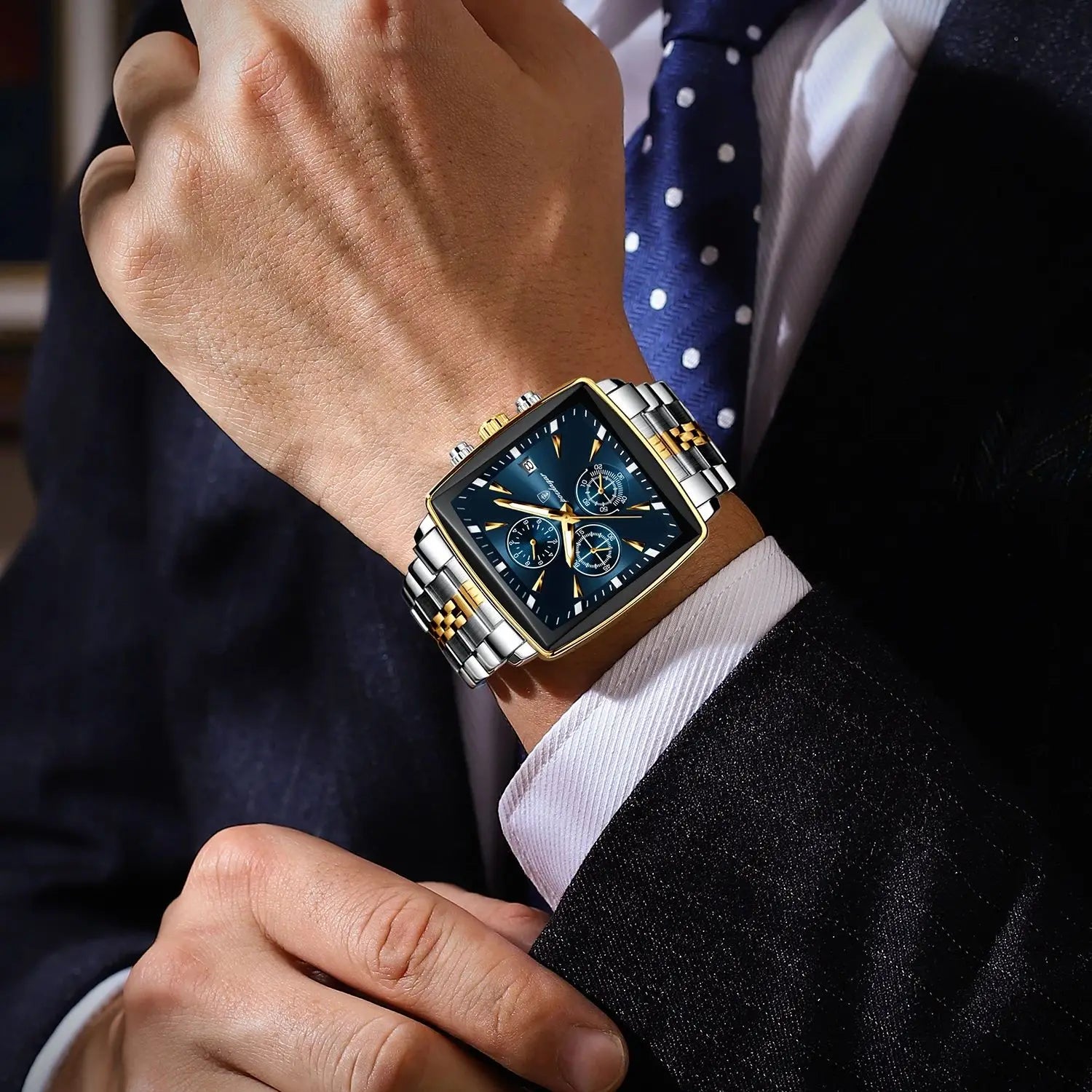 POEDAGAR Fashion Men Watch Luminous