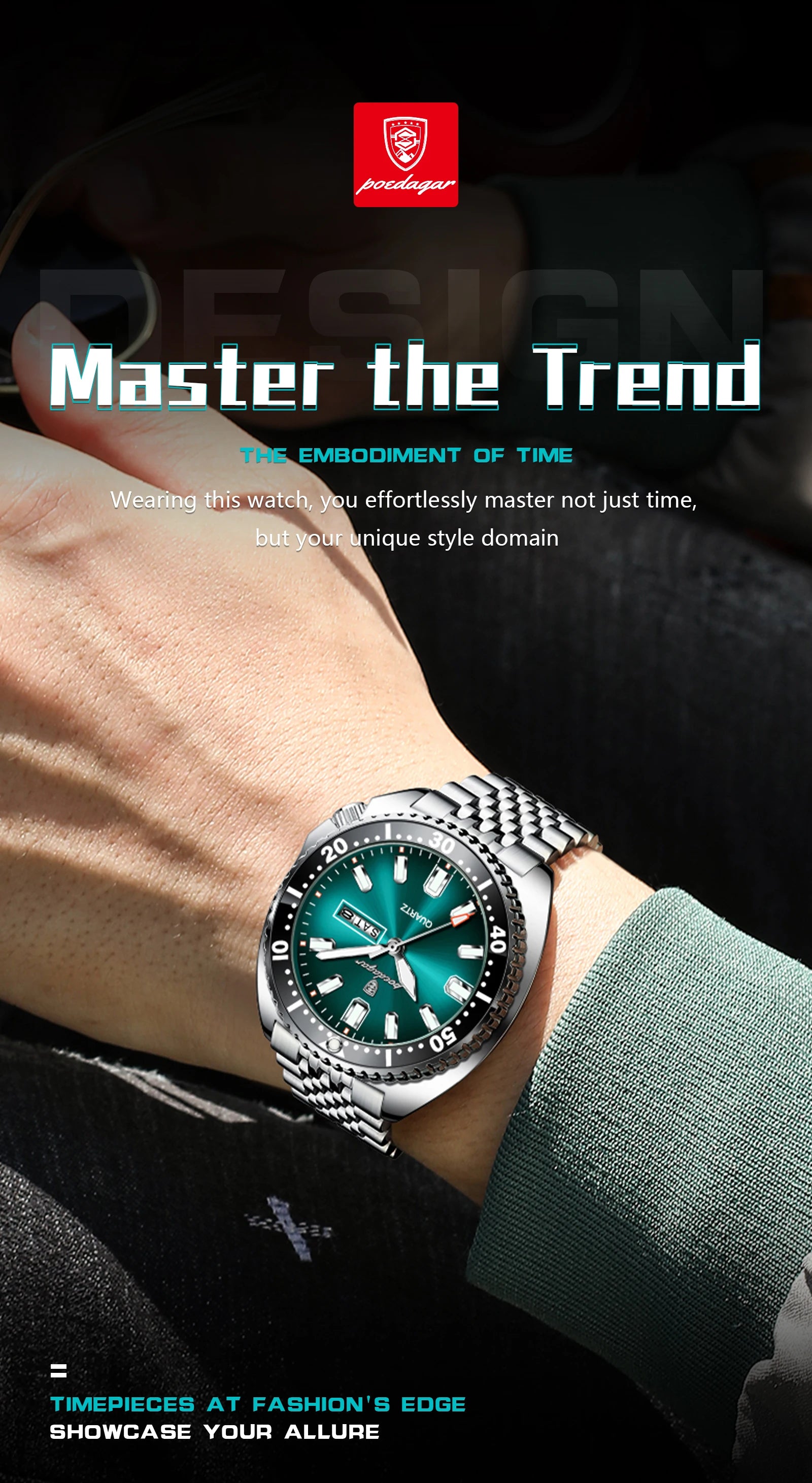 POEDAGAR Waterproof Luminous Luxury